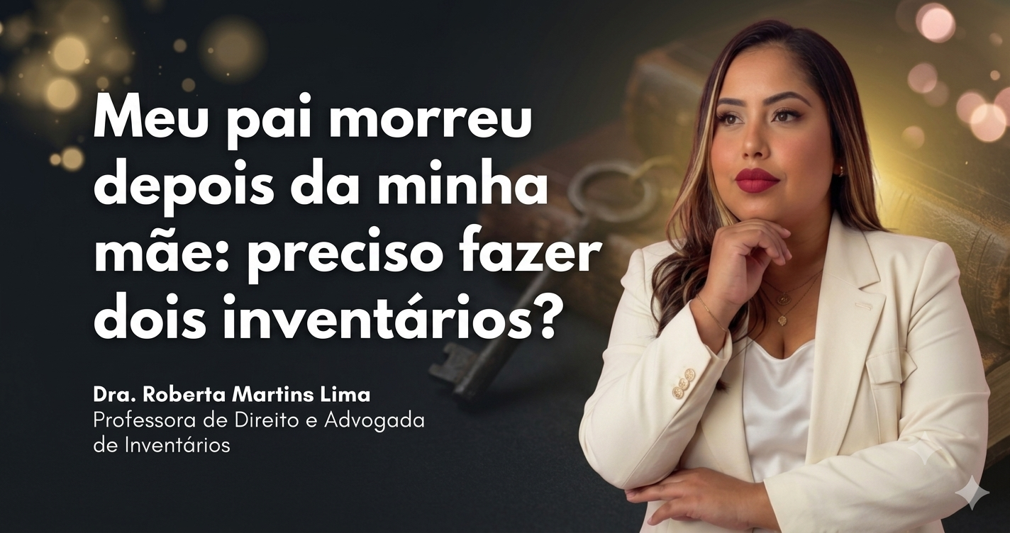 Meu pai morreu depois da minha mãe: preciso fazer dois inventários?